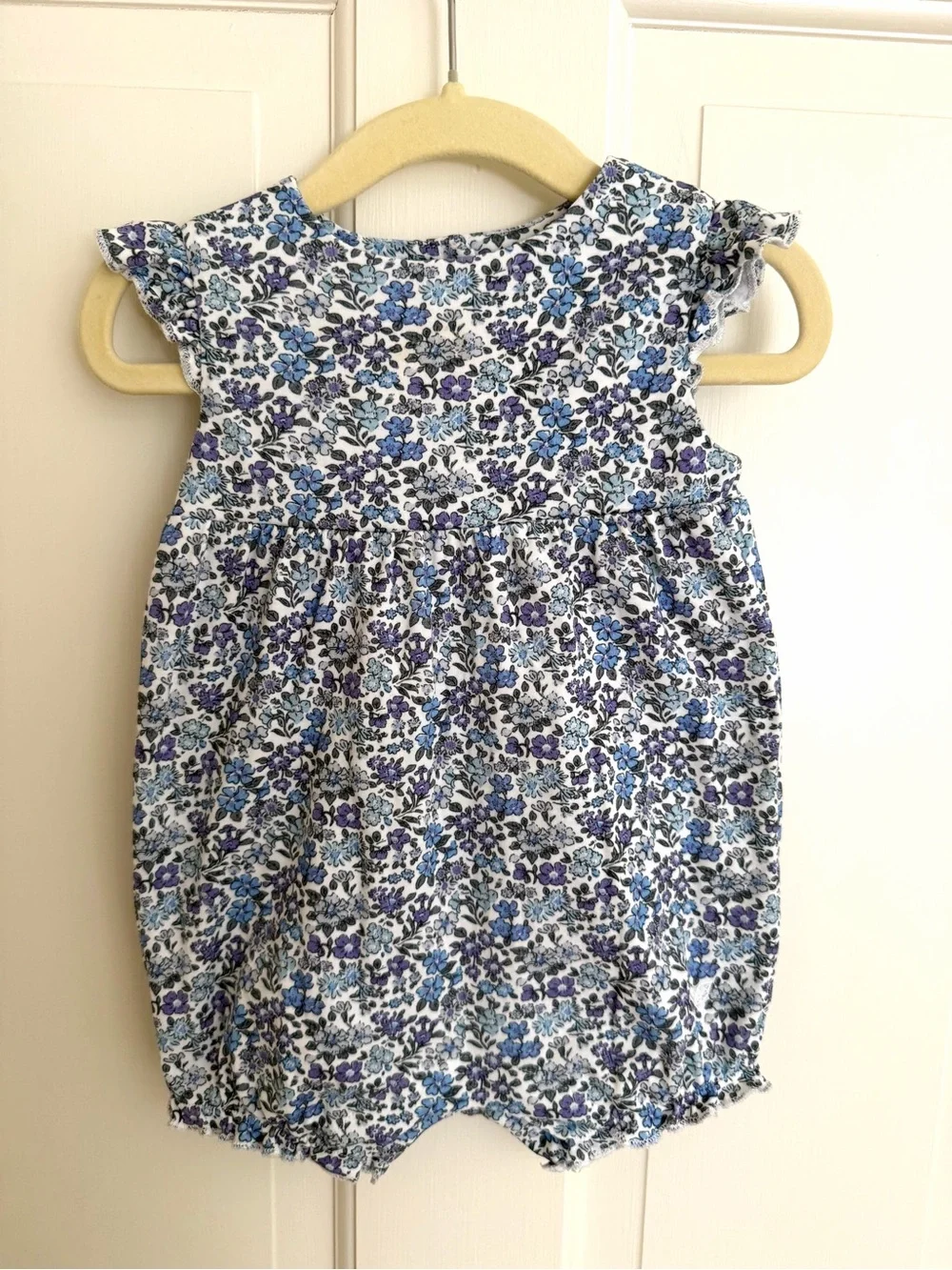 Petite Plume Fleur d’Azur Isla Romper Blue Floral